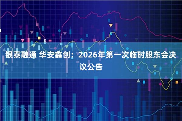 银泰融通 华安鑫创：2026年第一次临时股东会决议公告